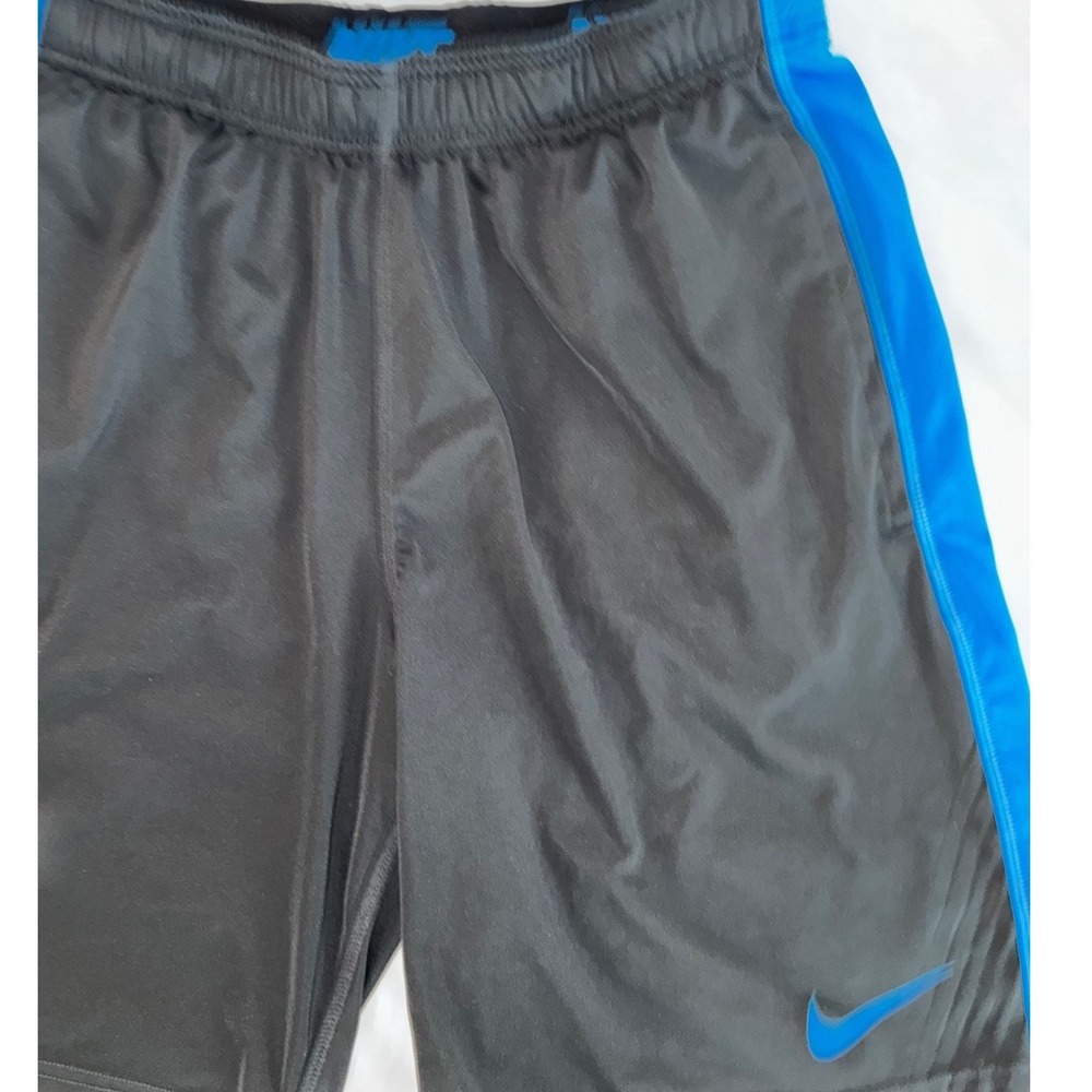 Nike Dri-FIT Shorts Mens Small Black Blue Athletic Gym Basketball‎ 532305-080